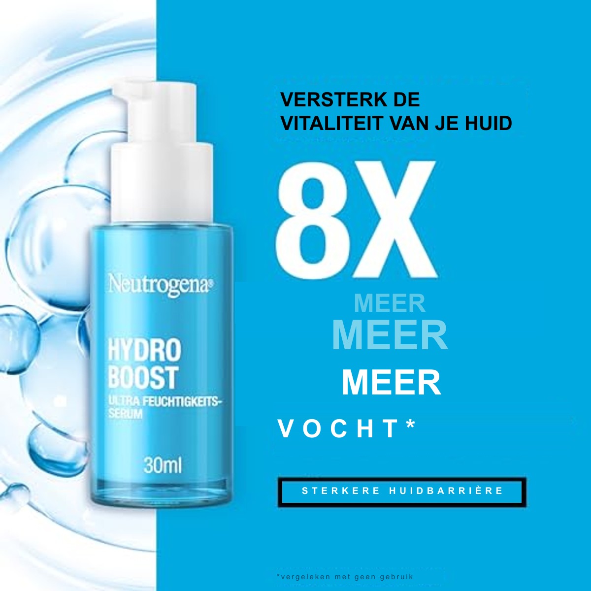 Neutrogena Hydro Boost parfumvrij ultra vochtserum 30 ml