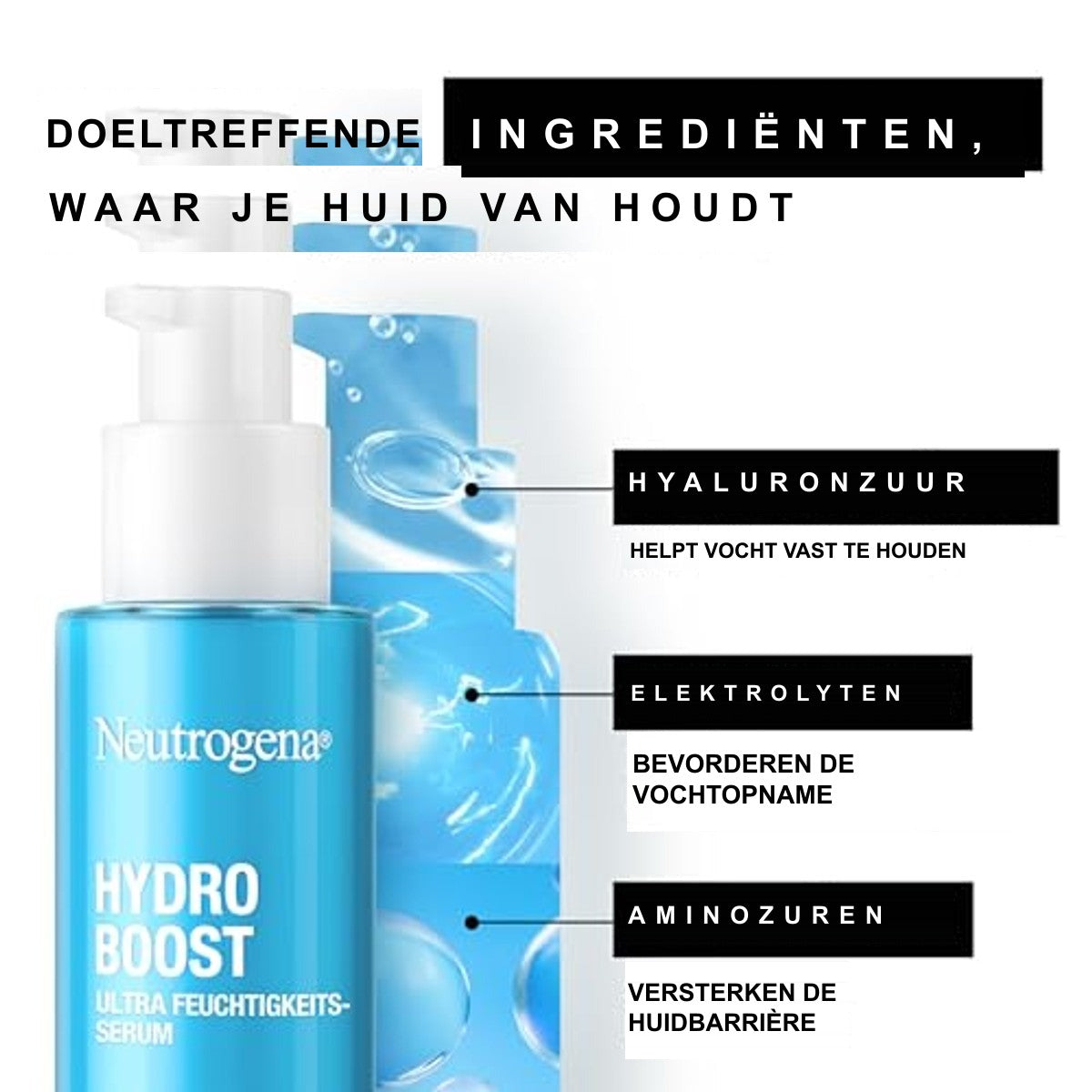 Neutrogena Hydro Boost parfumvrij ultra vochtserum 30 ml