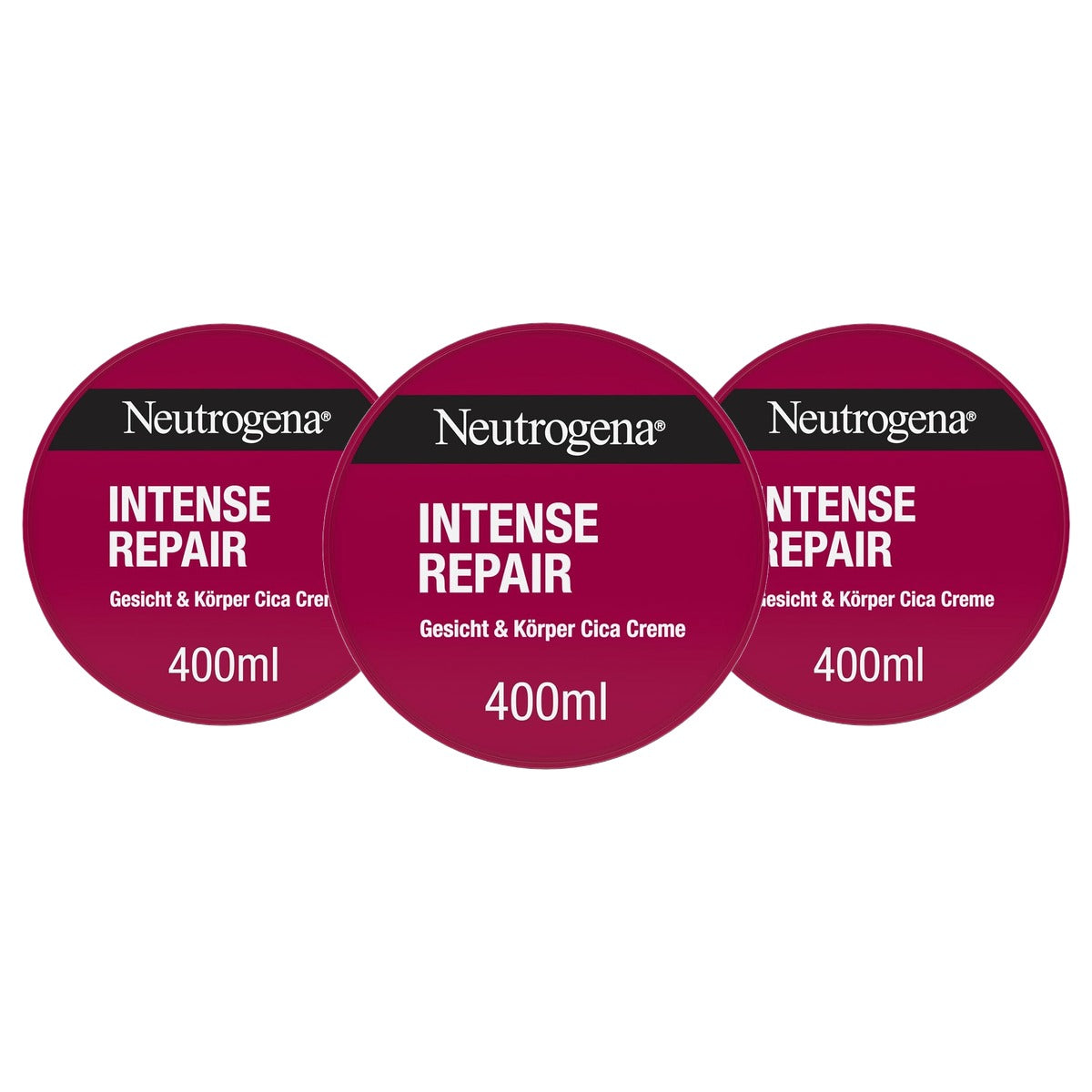 Neutrogena Intense Repair Cica crème gezicht & lichaam 3 x 400 ml - Voordeelverpakking