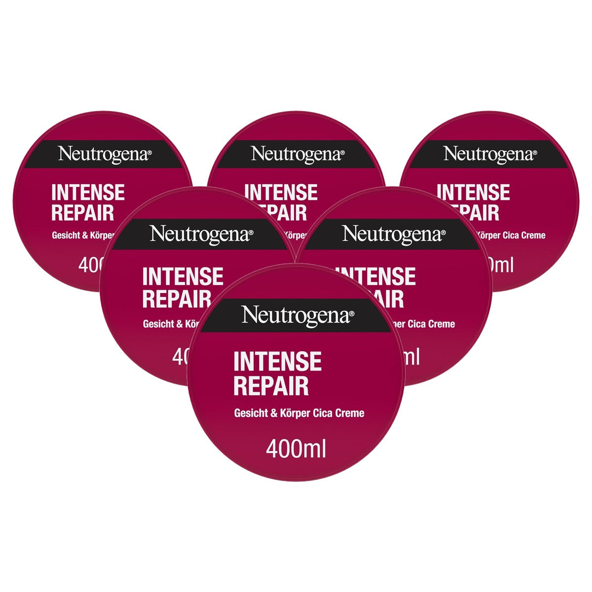 Neutrogena Intense Repair Cica crème gezicht & lichaam 6 x 400 ml - Voordeelverpakking