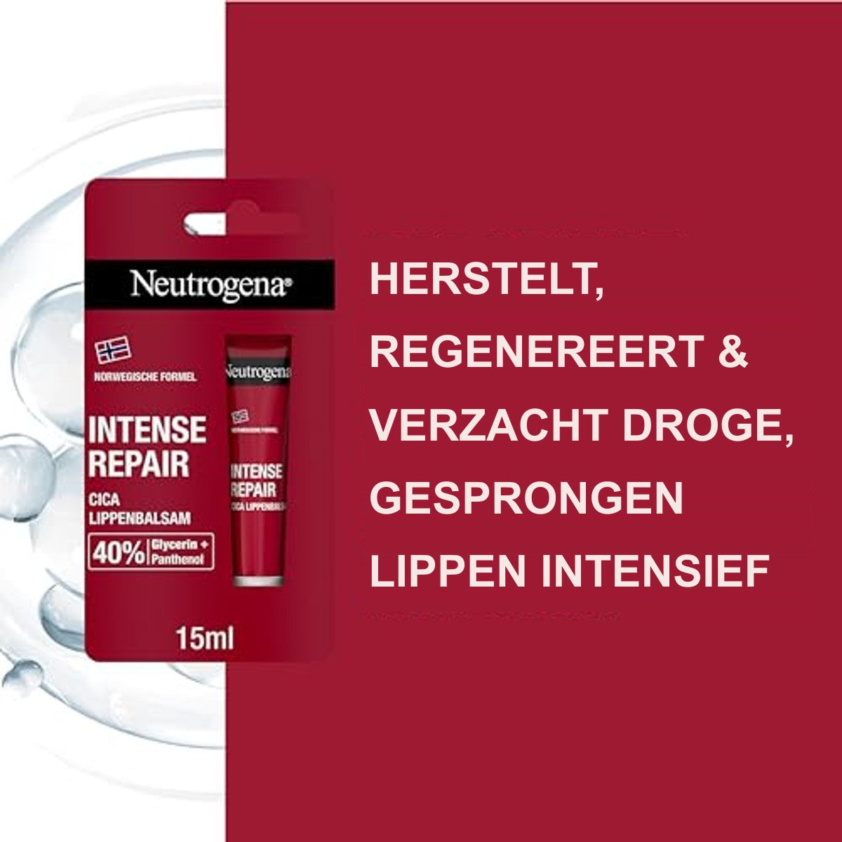 Neutrogena Intense Repair Lippenbalsem 15 ml