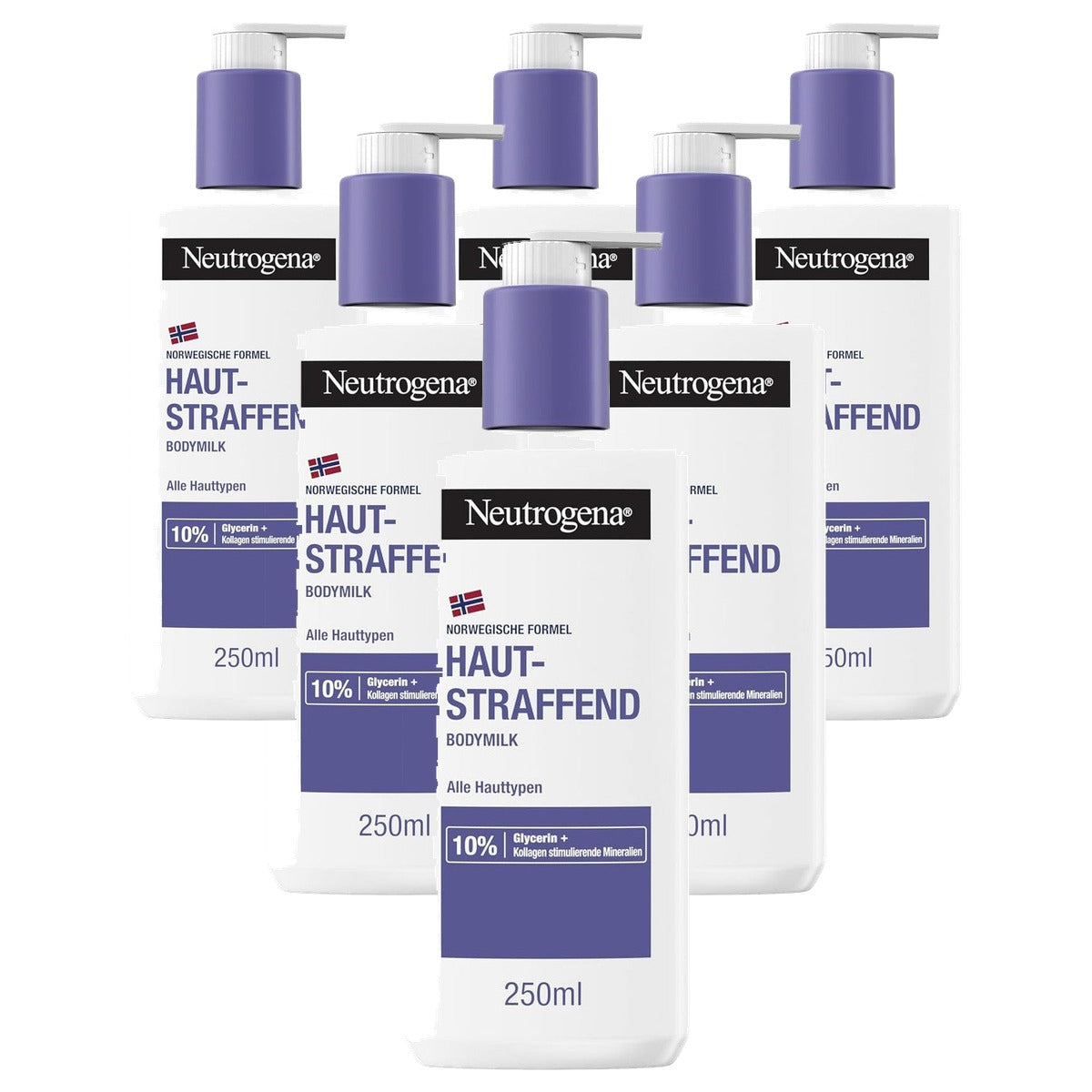 Neutrogena Noorse formule huidverstevigende bodymilk 6 x 250 ml - Voordeelverpakking