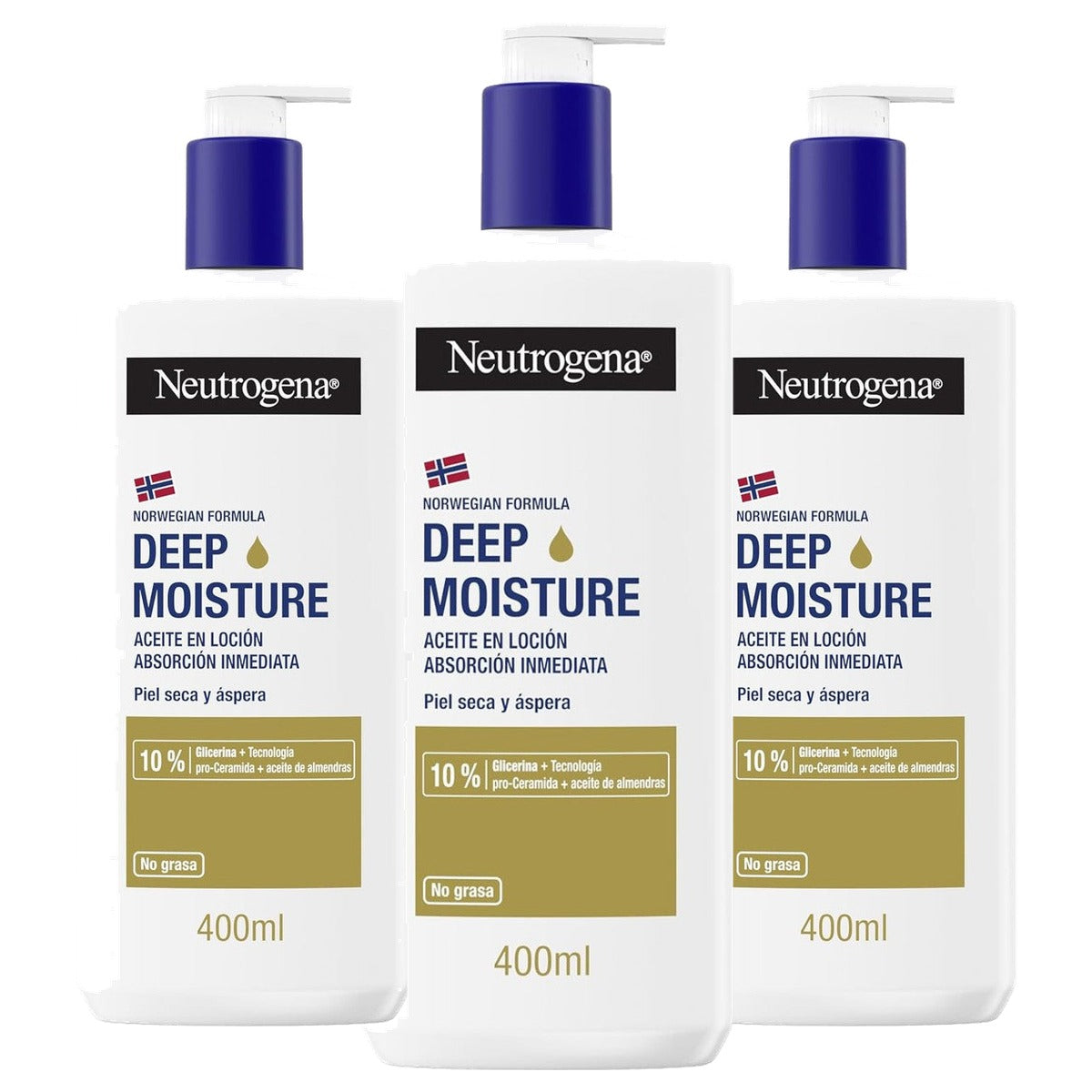 Neutrogena Oil in Lotion Diepe Hydratatie 3 x 400 ml - Voordeelverpakking
