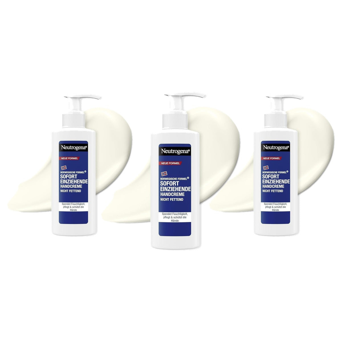 Neutrogena Onmiddellijk Intrekkende Handcrème 3 x 150 ml - Voordeelverpakking