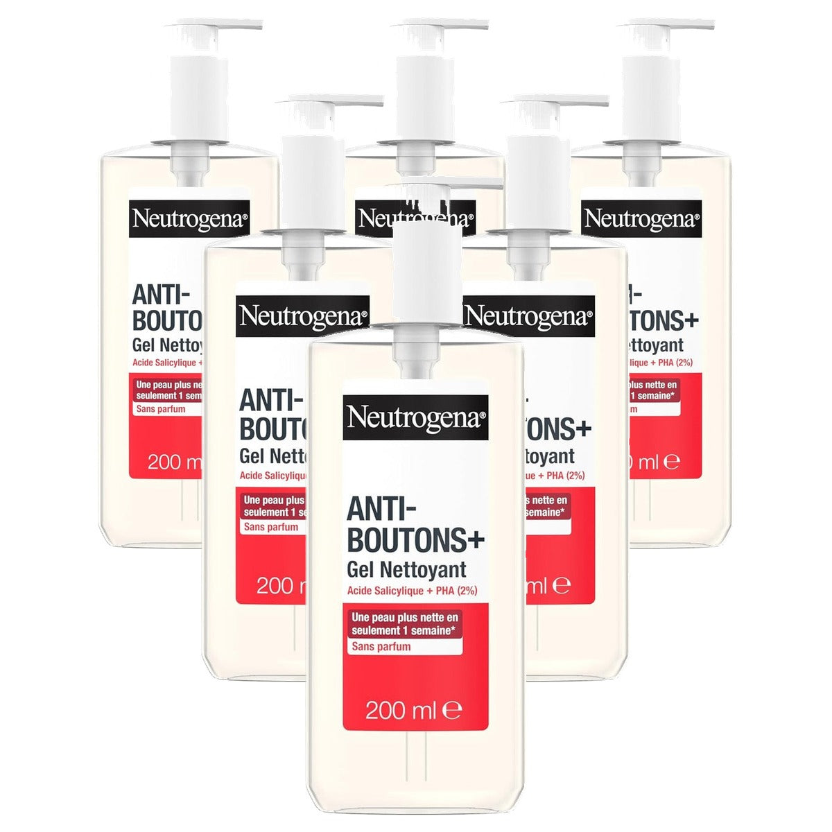 Neutrogena Reinigingsgel tegen puistjes 6 x 200 ml - Voordeelverpakking