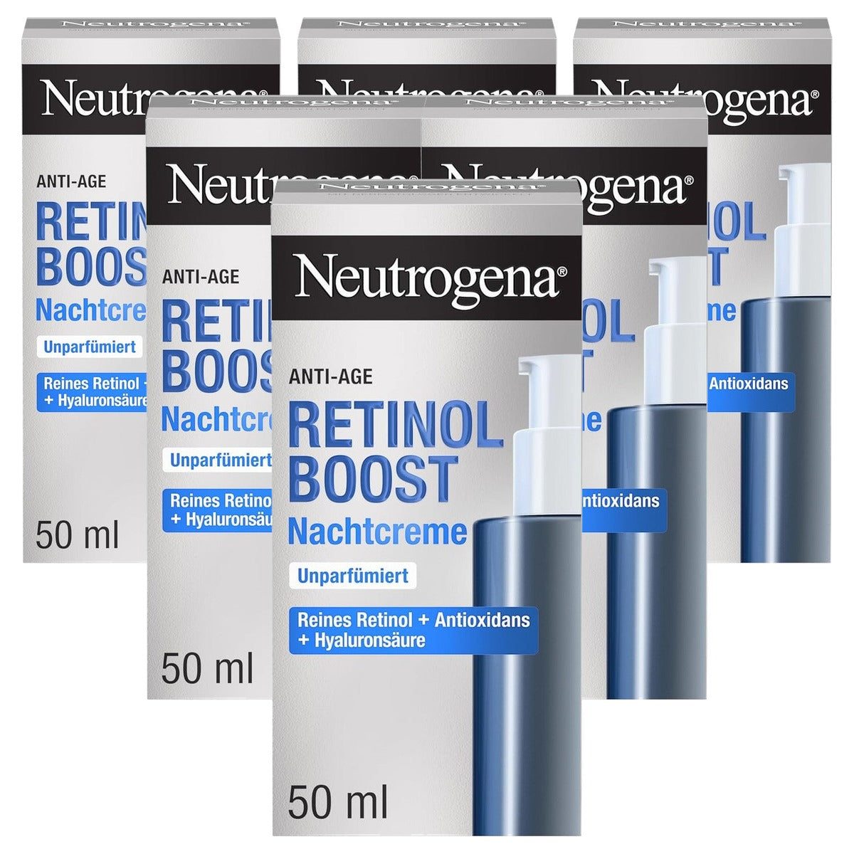 Neutrogena Retinol Boost nachtcrème 6 x 50 ml - Voordeelverpakking