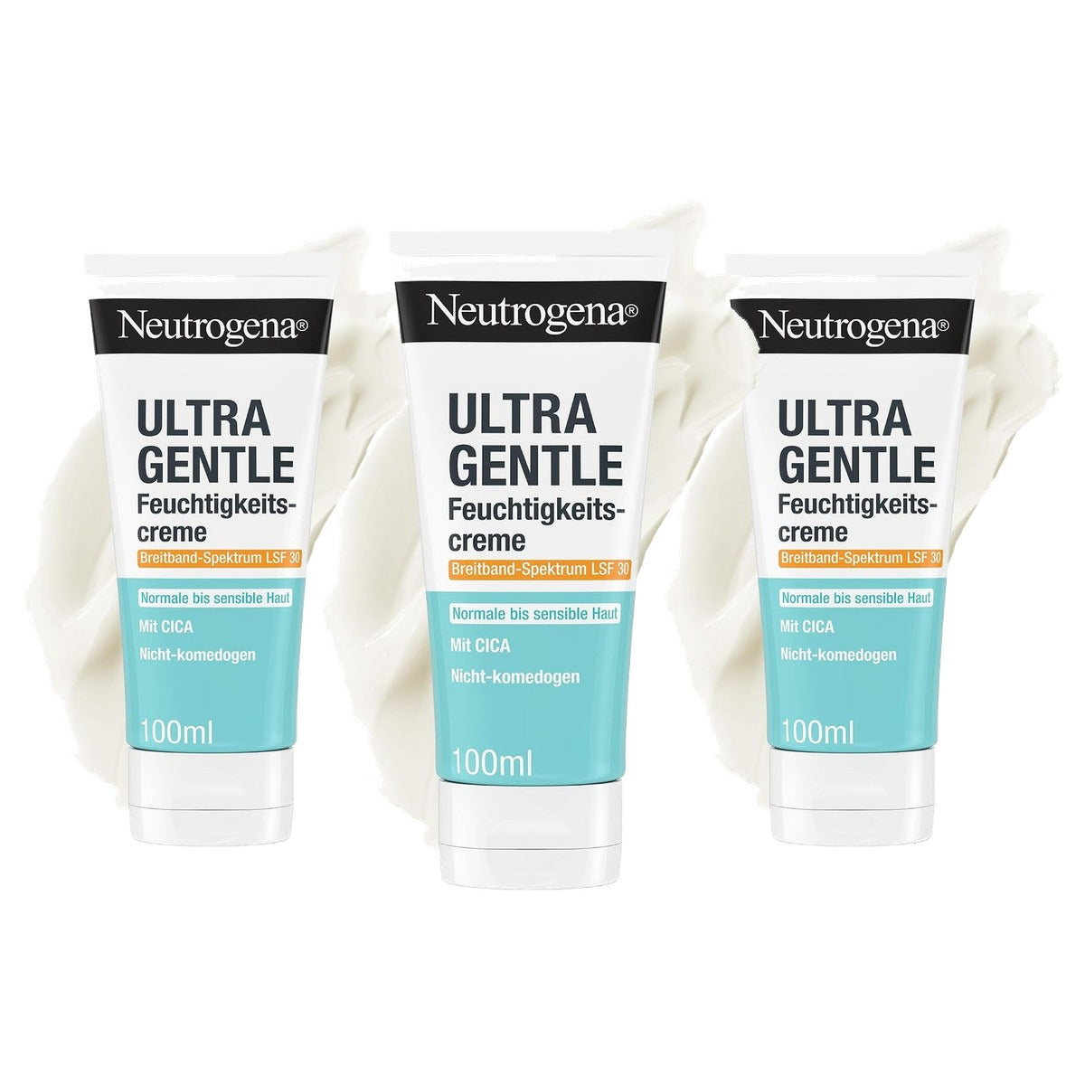 Neutrogena Ultra Gentle vochtinbrengende crème SPF 30 3 x 100 ml - Voordeelverpakking