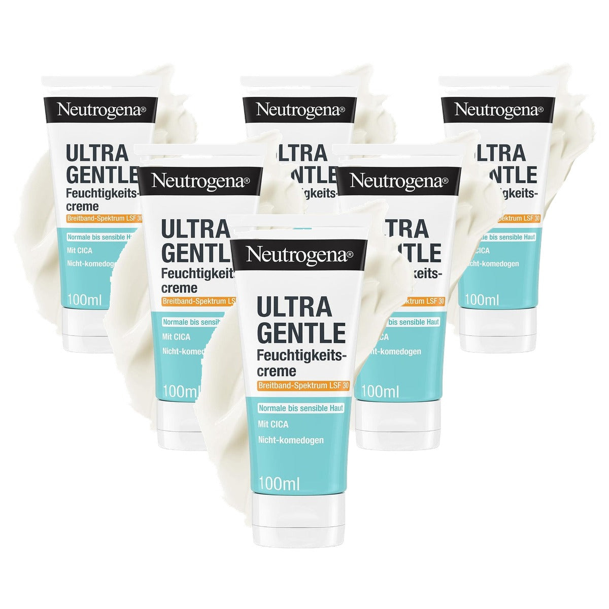 Neutrogena Ultra Gentle vochtinbrengende crème SPF 30 6 x 100 ml - Voordeelverpakking