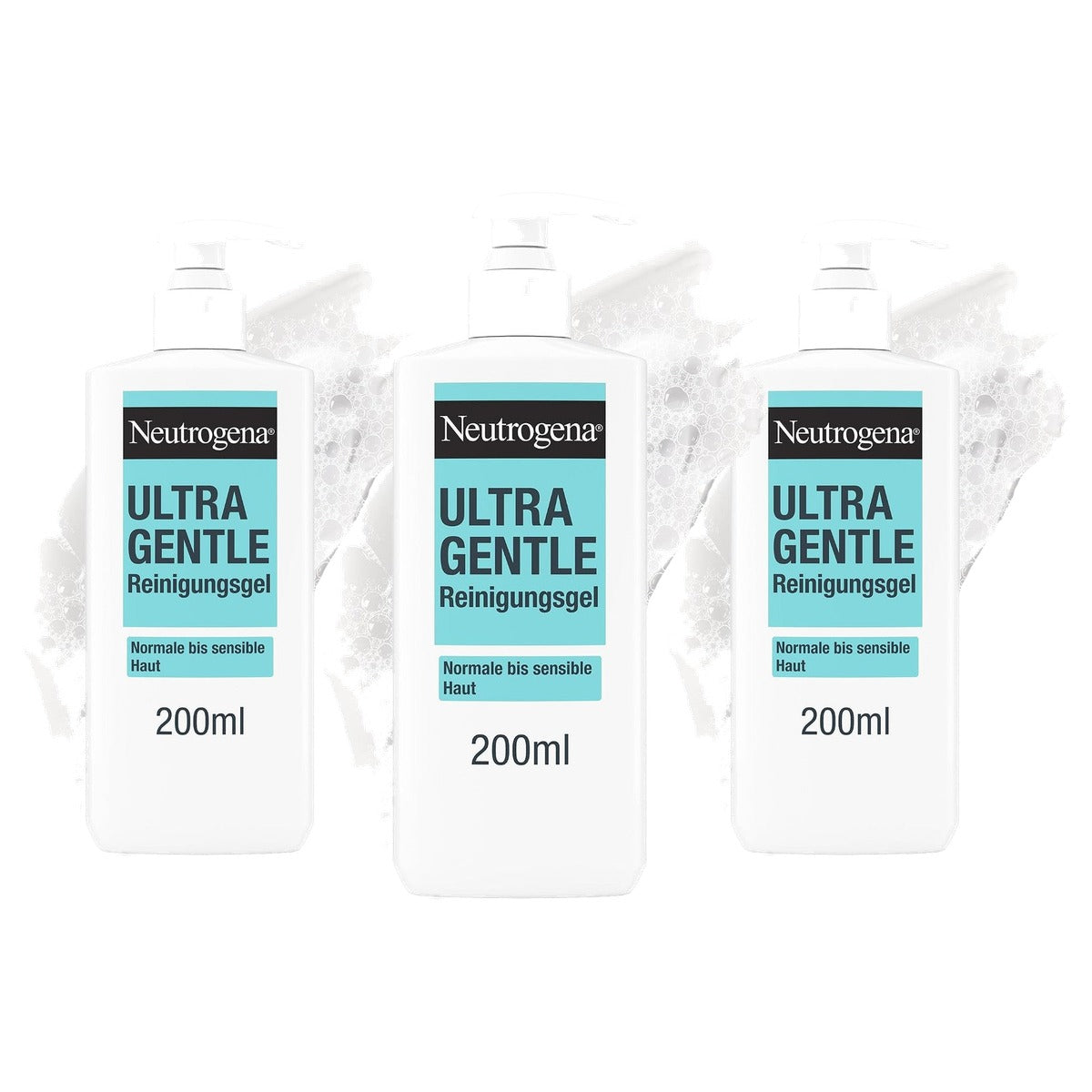 Neutrogena Ultra Gentle reinigingsgel 3 x 200 ml - Voordeelverpakking