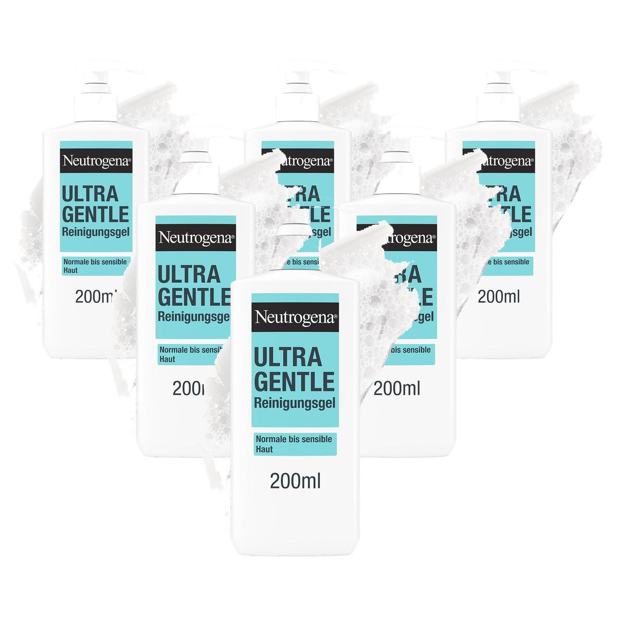 Neutrogena Ultra Gentle reinigingsgel 6 x 200 ml - Voordeelverpakking
