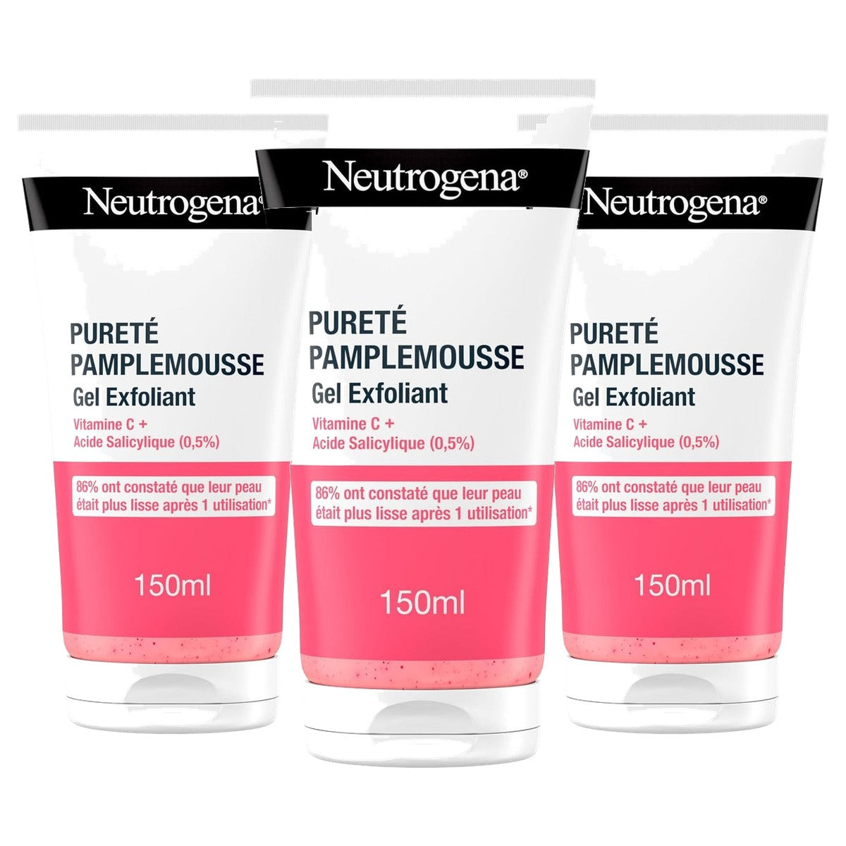 Neutrogena Zuiverheid Grapefruit Peeling-gel 3 x 150 ml - Voordeelverpakking