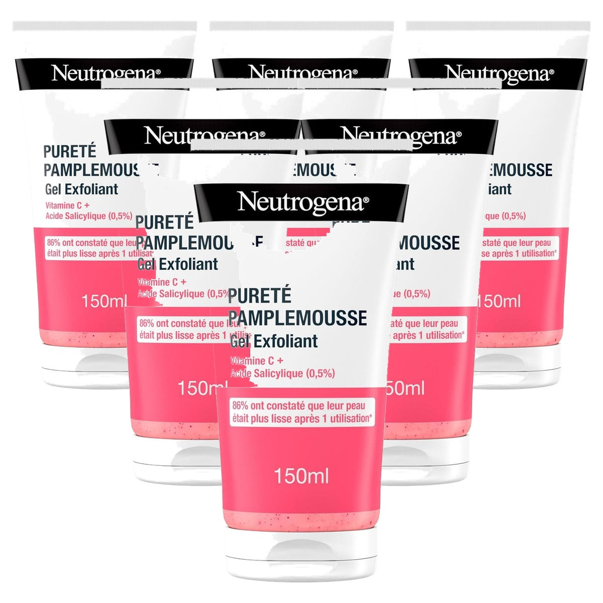 Neutrogena Zuiverheid Grapefruit Peeling-gel 6 x 150 ml - Voordeelverpakking