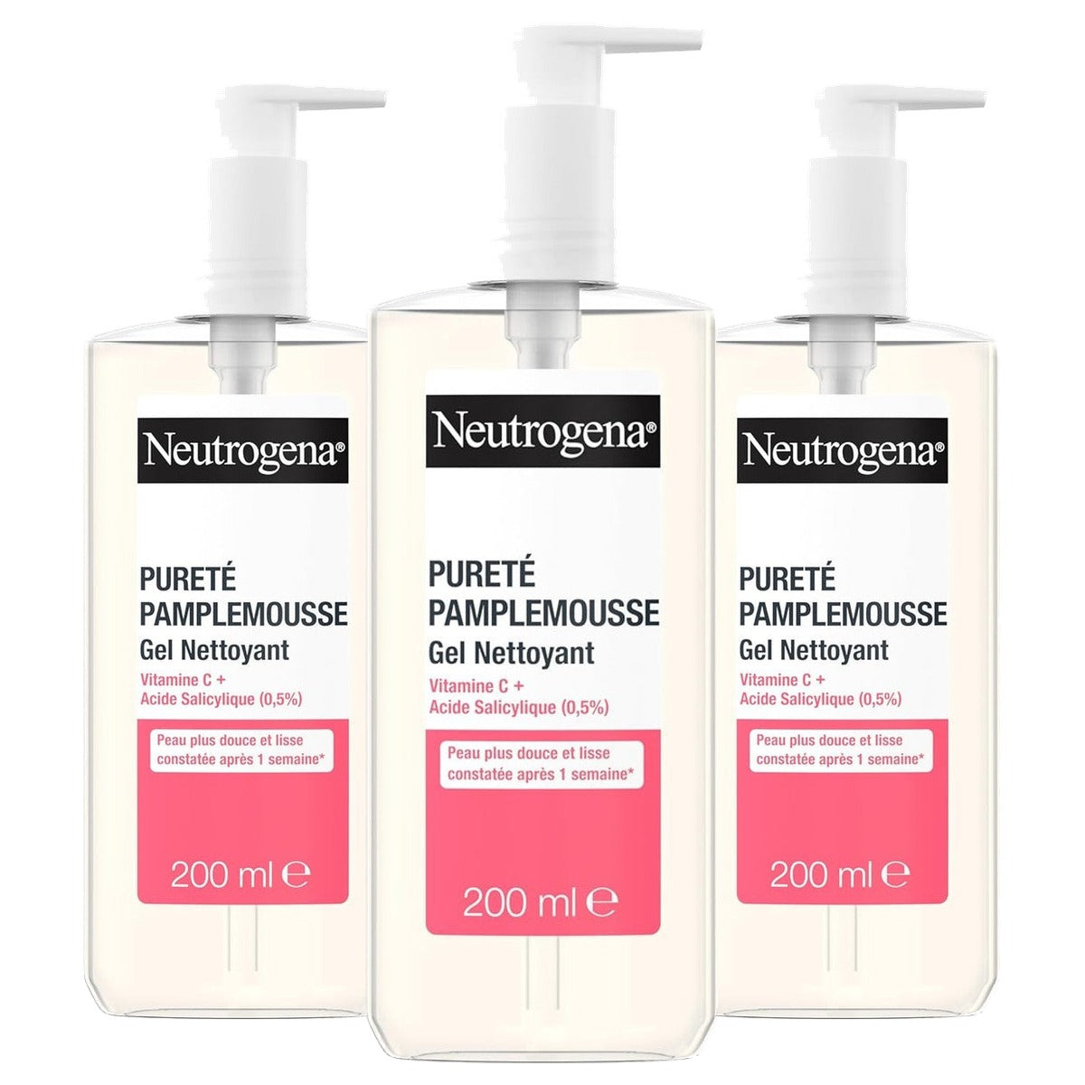 Neutrogena Zuiverheidsgel Grapefruit 3 x 150 ml - Voordeelverpakking