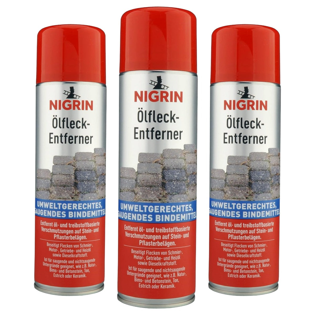 NIGRIN 72287 Reiniger voor olievlekken 3 x 500 ml - Voordeelverpakking