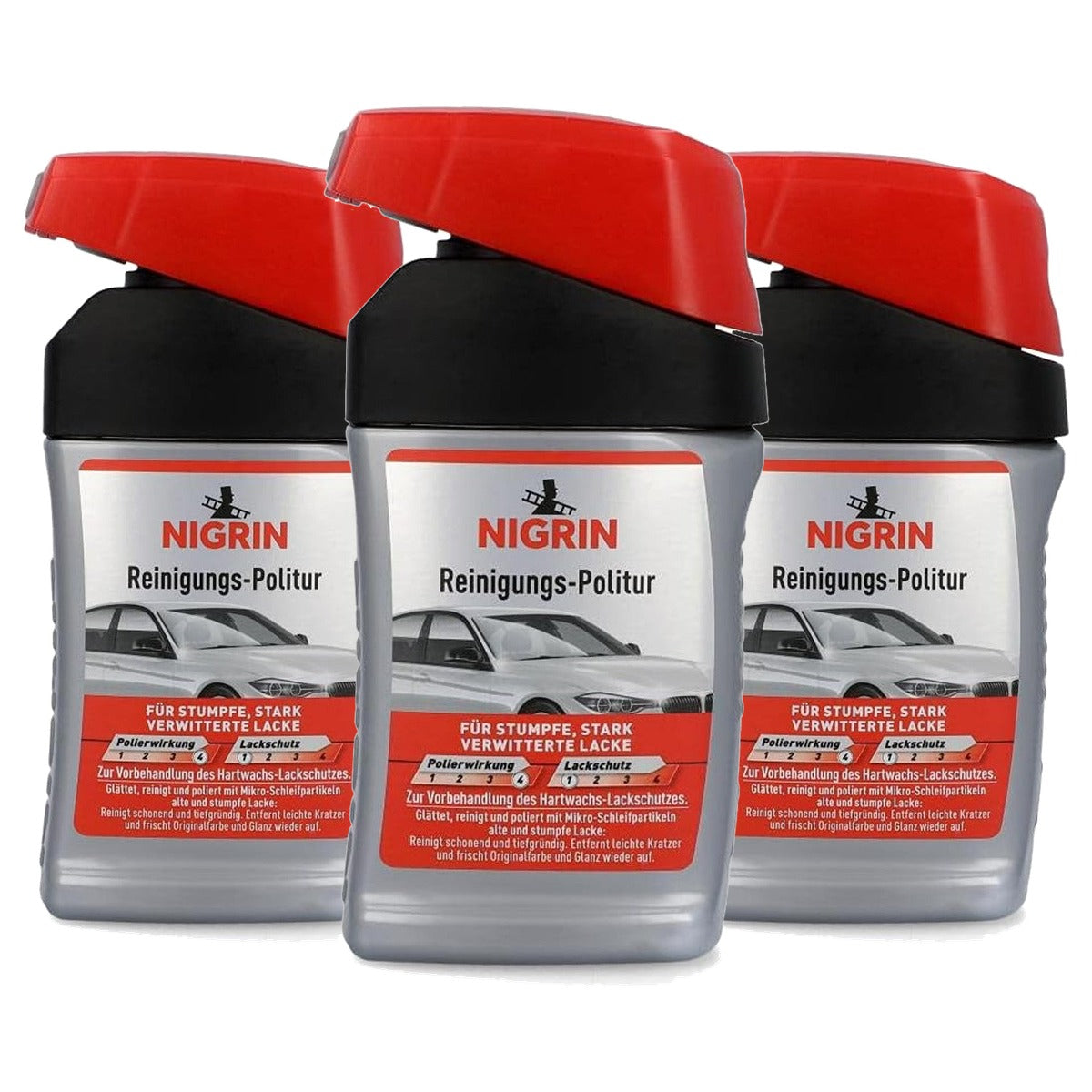 NIGRIN 72940 reinigingspolitoer 3 x 300 ml - Voordeelverpakking
