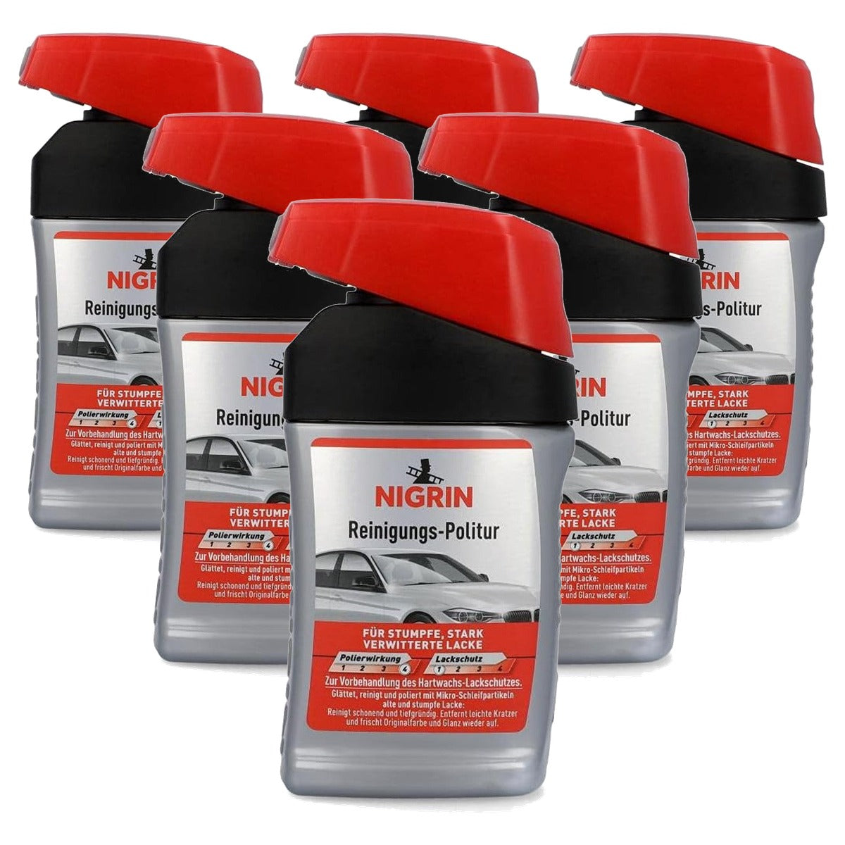 NIGRIN 72940 reinigingspolitoer 6 x 300 ml - Voordeelverpakking