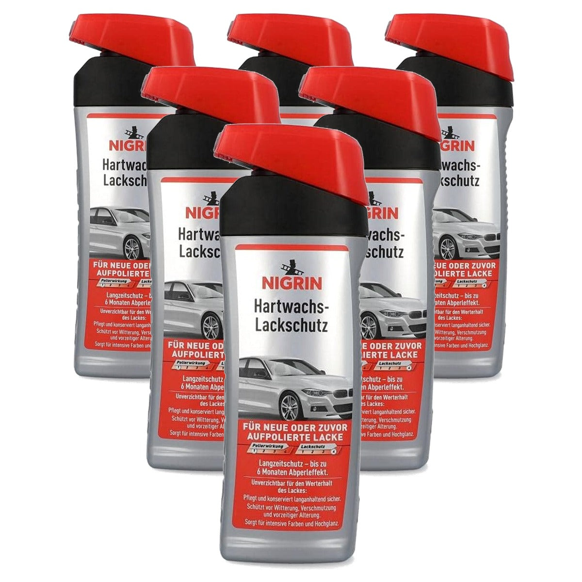 NIGRIN 72952 hardwax lakbescherming 6 x 500 ml - Voordeelverpakking