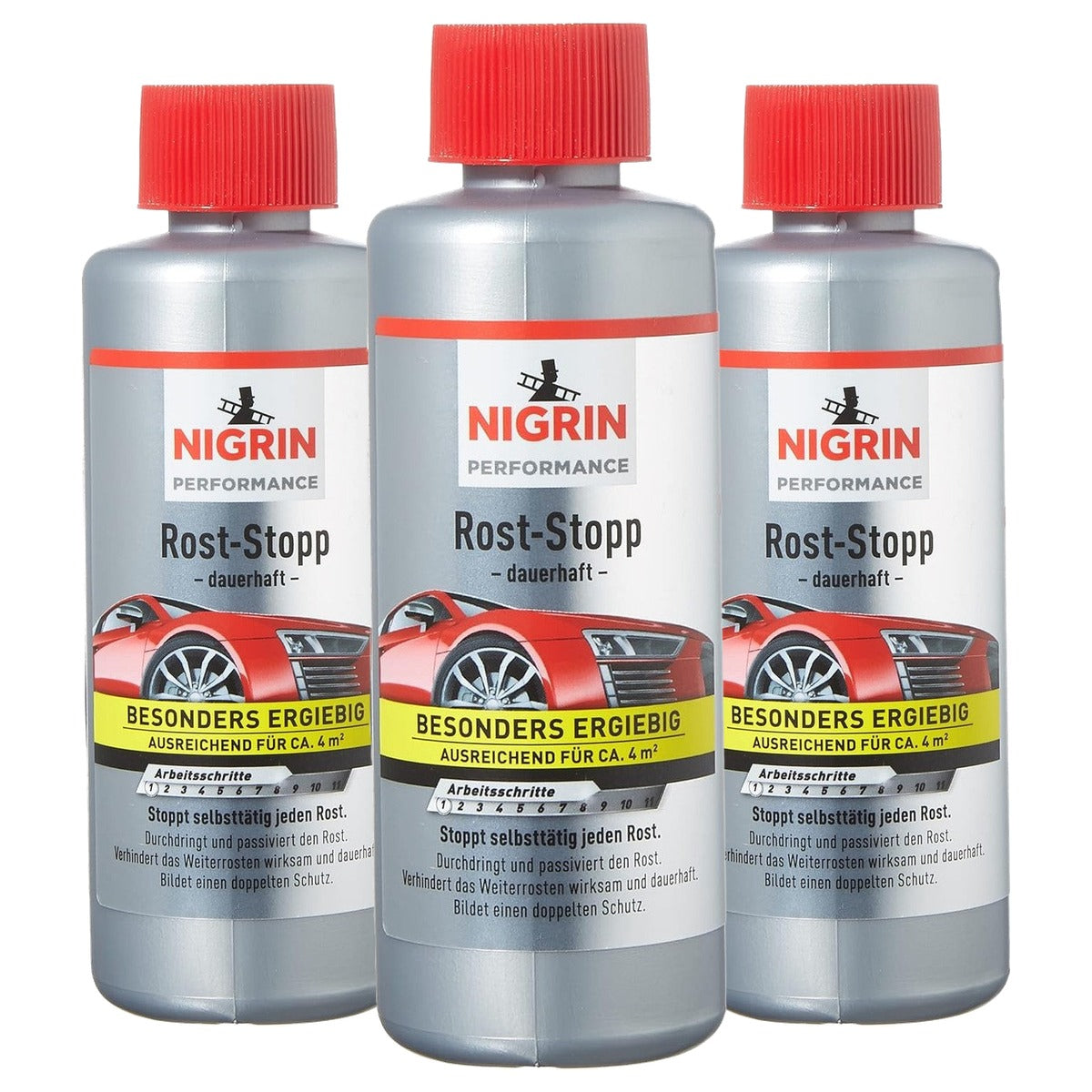 NIGRIN 74049 Antiroestmiddel 3 x 200 ml - Voordeelverpakking