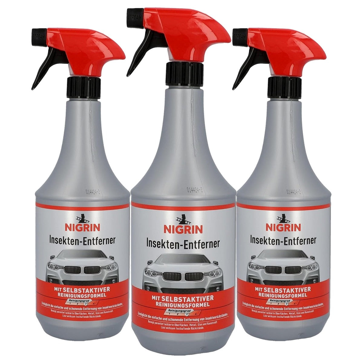 NIGRIN 74084 Insectenverwijderaar 1000 ml met trigger 3 x 1000 ml - Voordeelverpakking