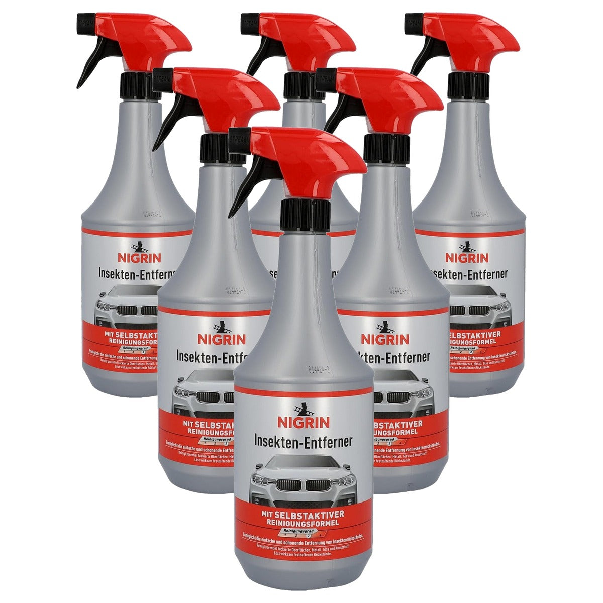 NIGRIN 74084 Insectenverwijderaar met trigger 6 x 1000 ml - Voordeelverpakking