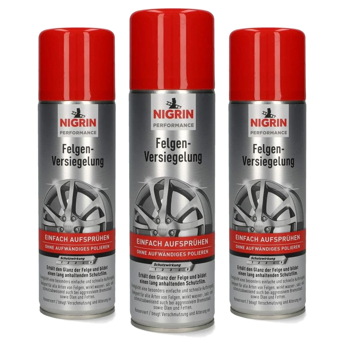 NIGRIN Aerosol velgenverzegeling rood 3 x 300 ml - Voordeelverpakking