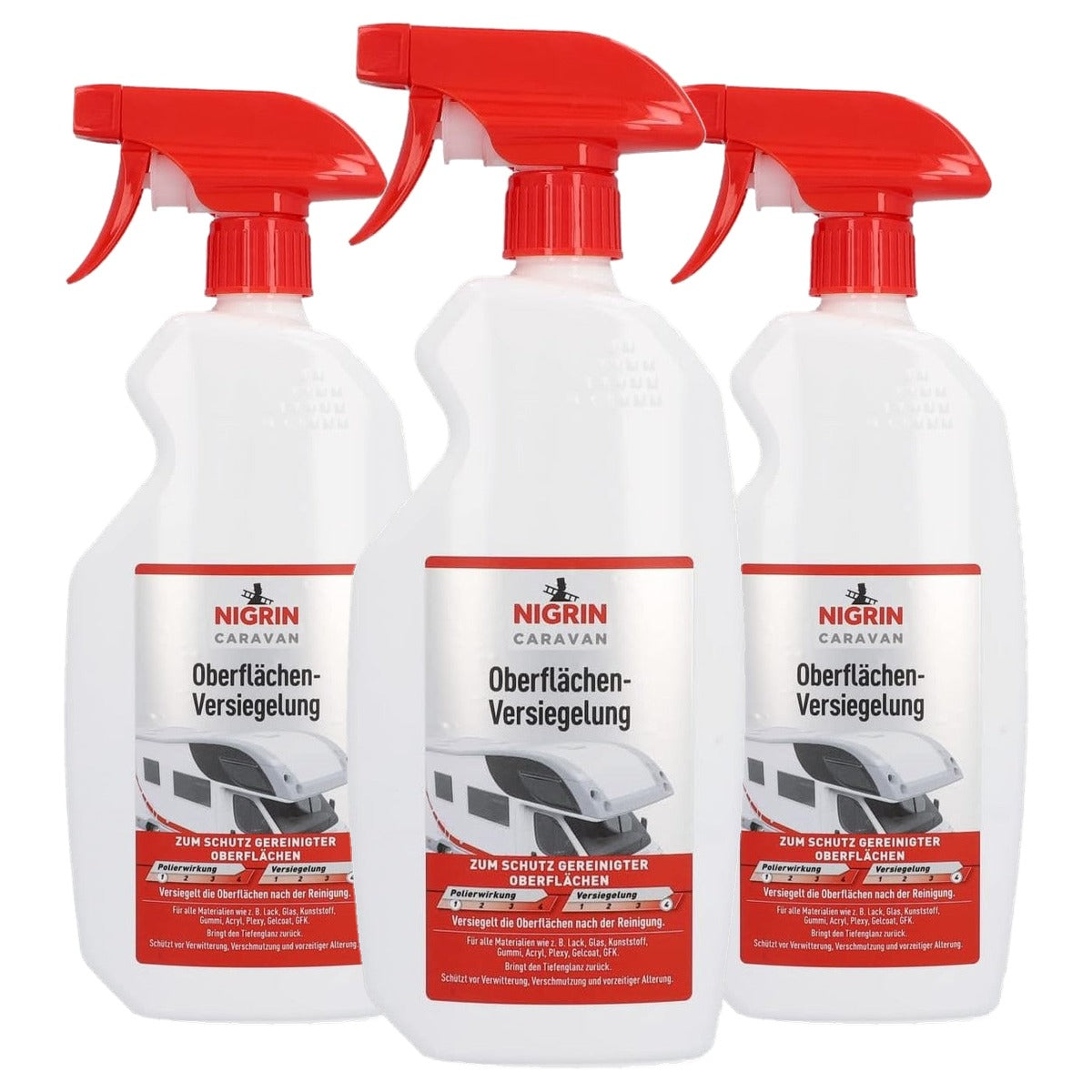NIGRIN Caravan oppervlakteafdichting 3 x 0,75 l - Voordeelverpakking