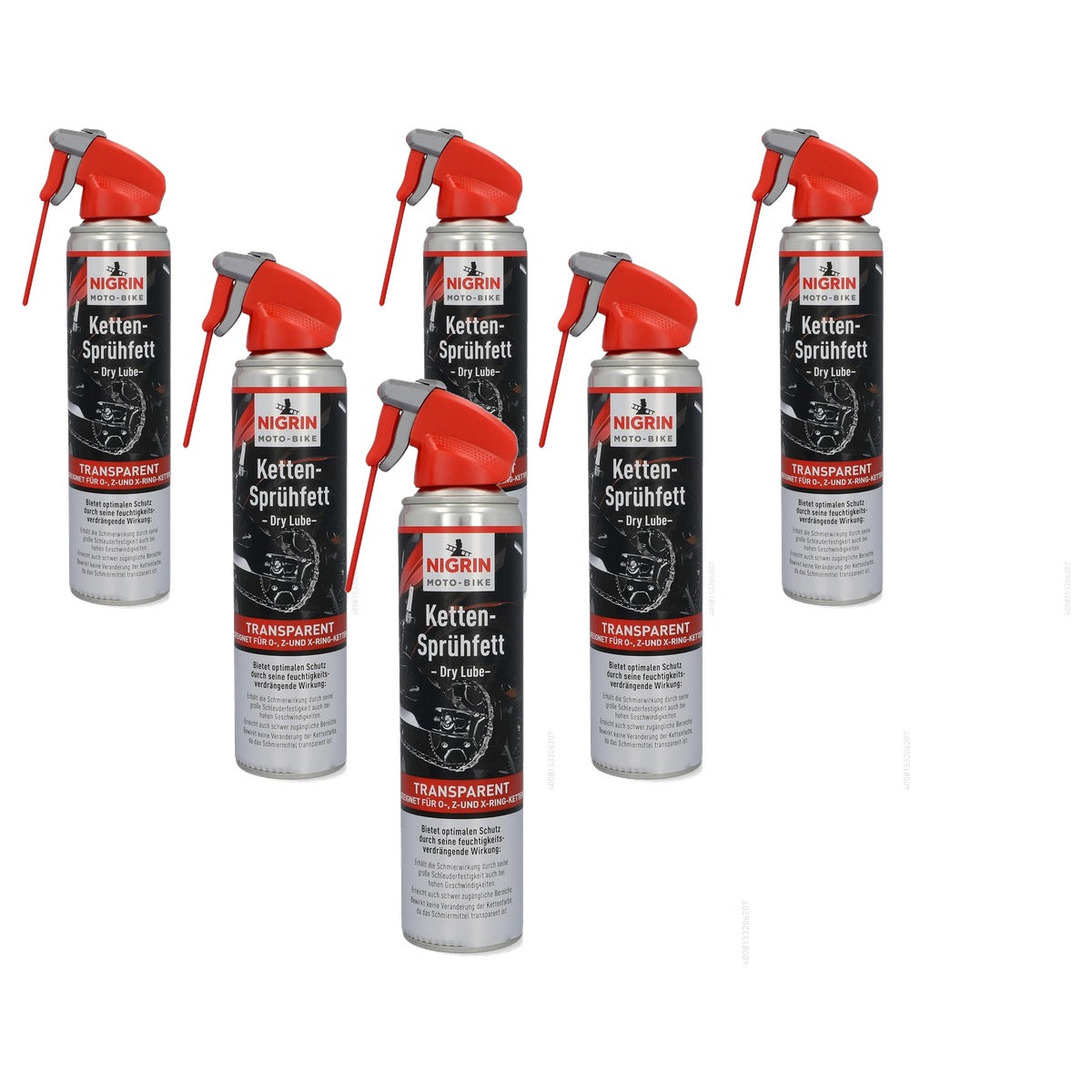 NIGRIN MOTO-BIKE Dry Lube kettingspray 6 x 400 ml - Voordeelverpakking