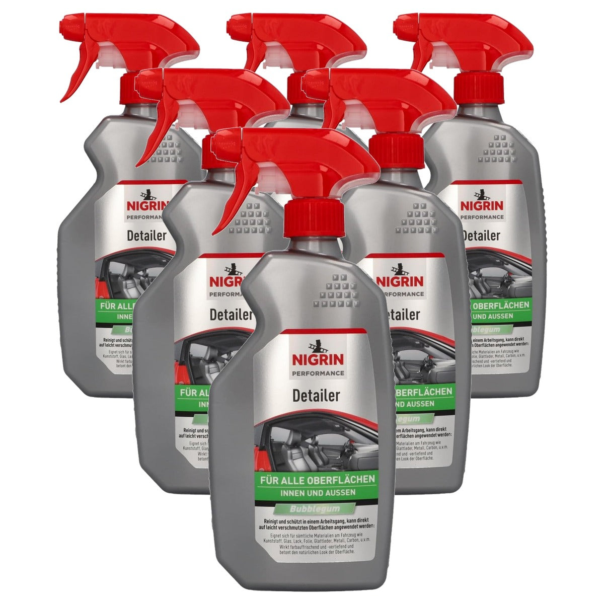 NIGRIN Multi-Detailer BubbleGum 6 x 500 ml - Voordeelverpakking