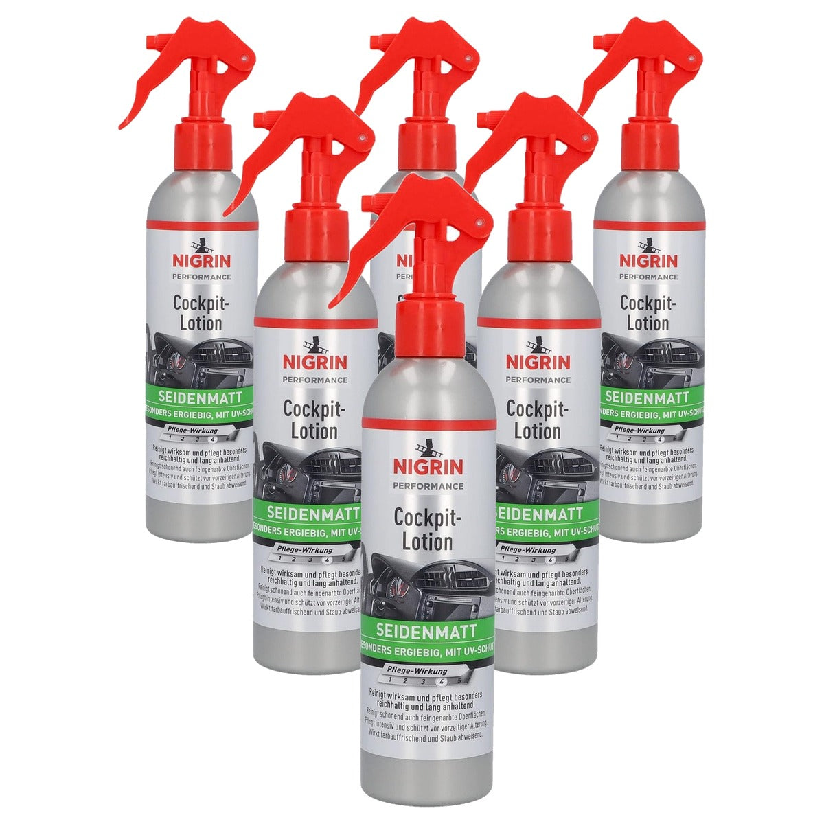 NIGRIN Performance Cockpit Lotion verfrissend 6 x 300 ml - Voordeelverpakking