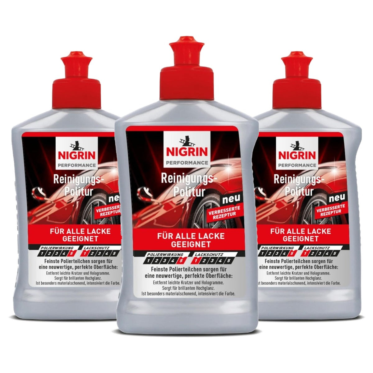 NIGRIN Performance reinigingspolijstmiddel 3 x 300 ml - Voordeelverpakking