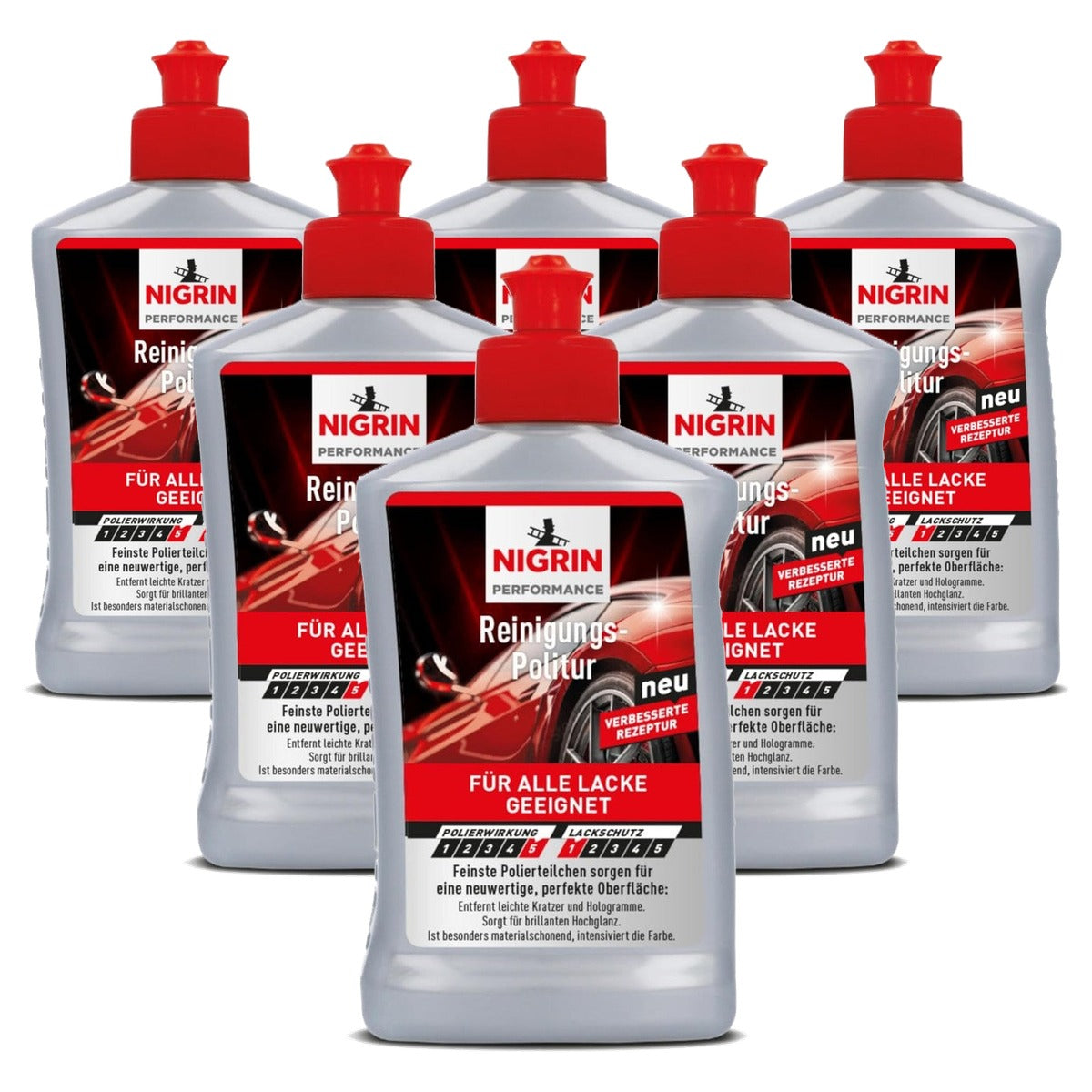 NIGRIN Performance reinigingspolijstmiddel 6 x 300 ml - Voordeelverpakking