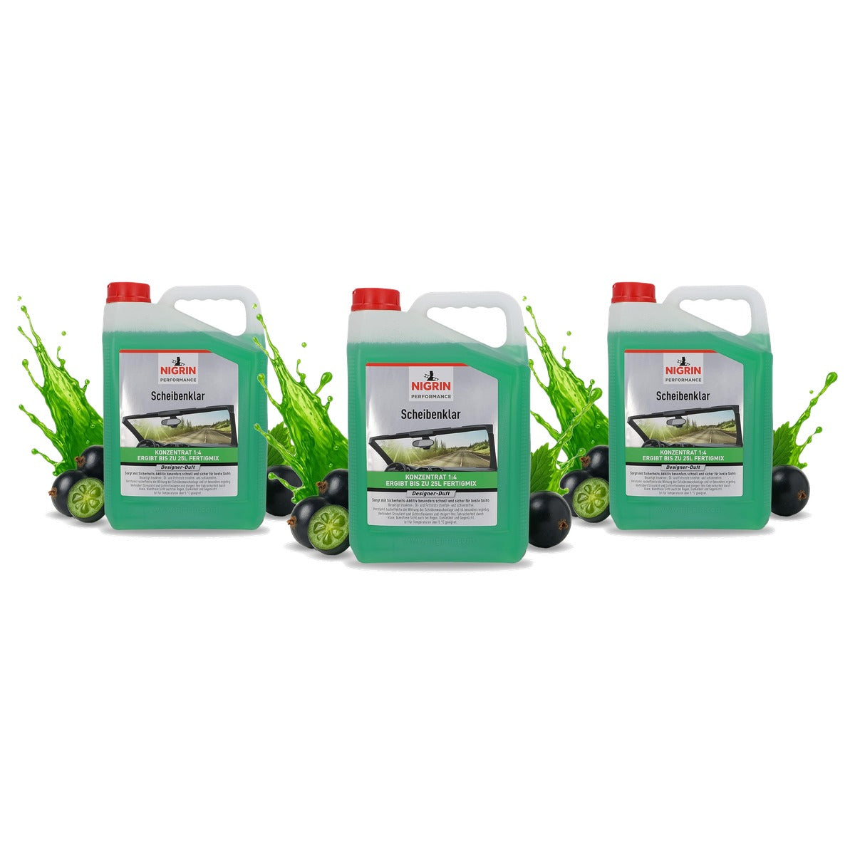 NIGRIN Performance ruitenreiniger concentraat 3 x 5 liter - Voordeelverpakking