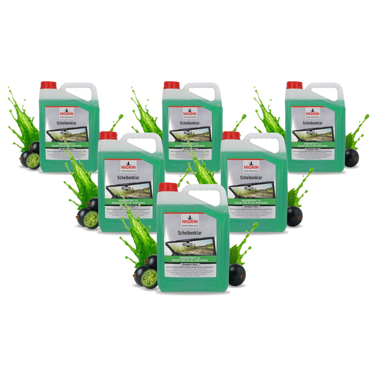 NIGRIN Performance ruitenreiniger concentraat 6 x 5 liter - Voordeelverpakking