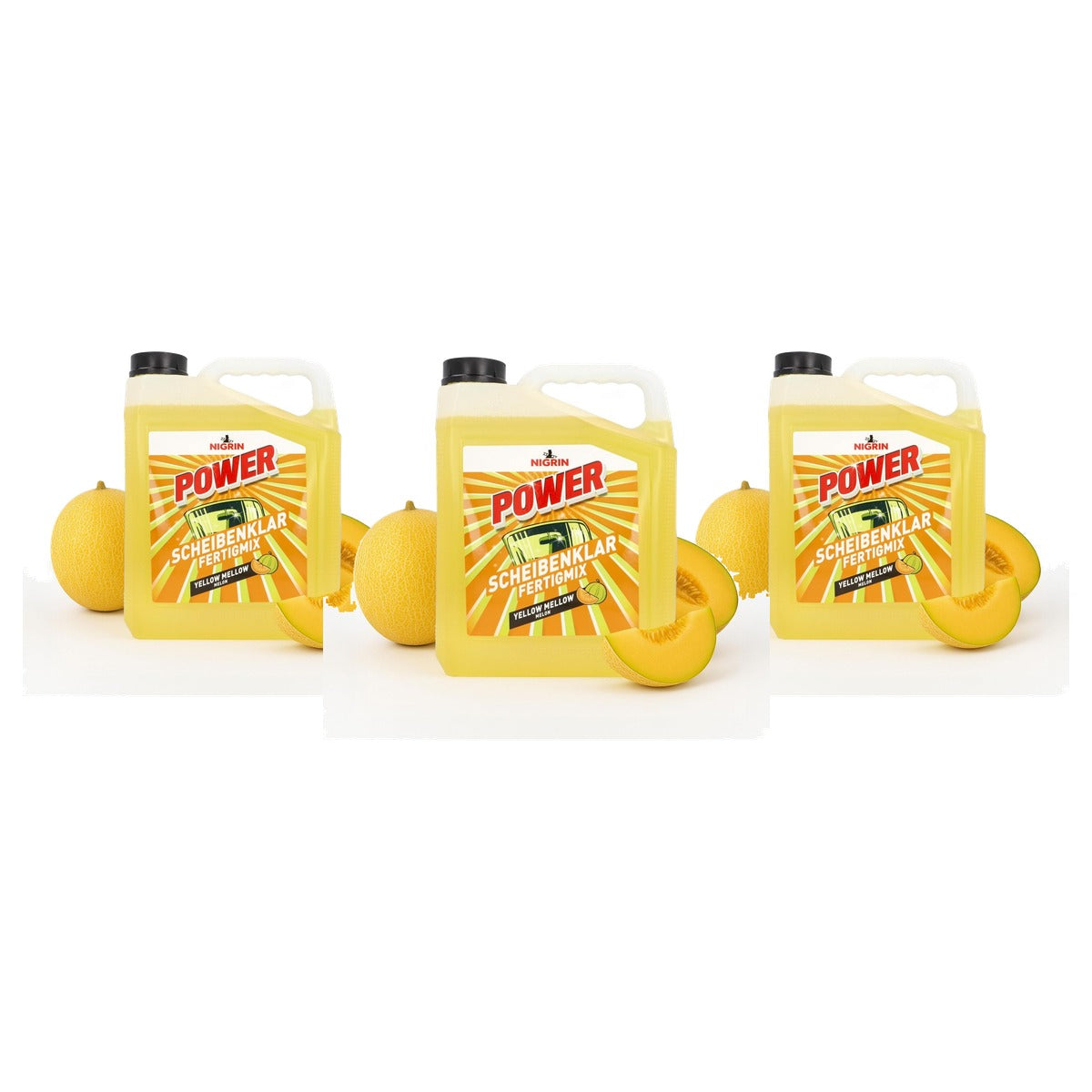 NIGRIN POWER Glasheldere kant-en-klare mix meloen 3 x 5 liter - Voordeelverpakking