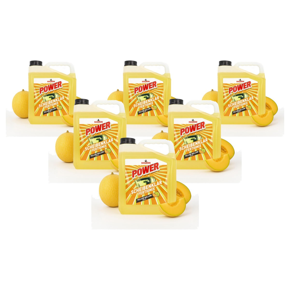NIGRIN POWER Glasheldere kant-en-klare mix meloen 6 x 5 liter - Voordeelverpakking