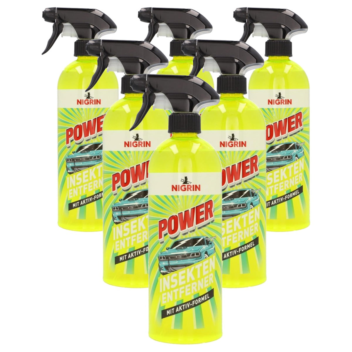 NIGRIN Power Insectenverwijderaar 6 x 750 ml - Voordeelverpakking