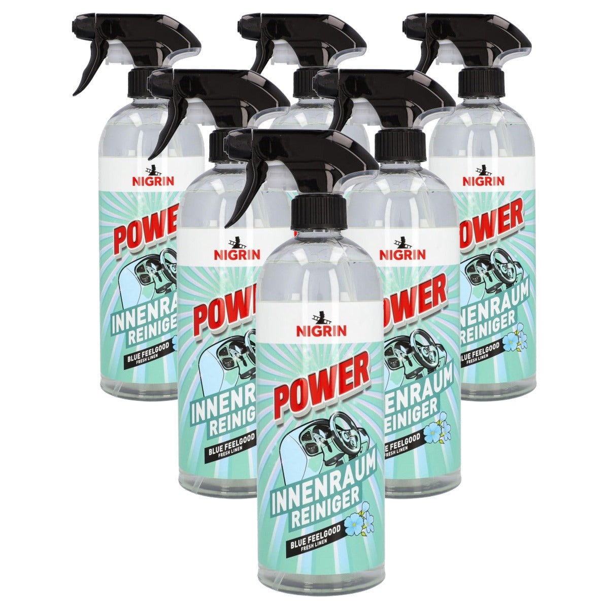 NIGRIN POWER Interieurreiniger 6 x 750 ml - Voordeelverpakking