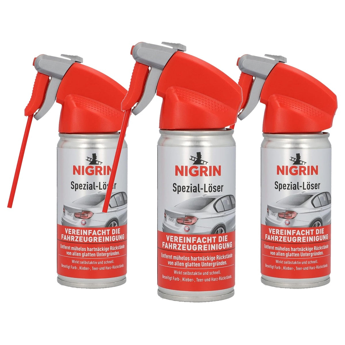 NIGRIN Stickerverwijderaar Spray 3 x 100 ml - Voordeelverpakking
