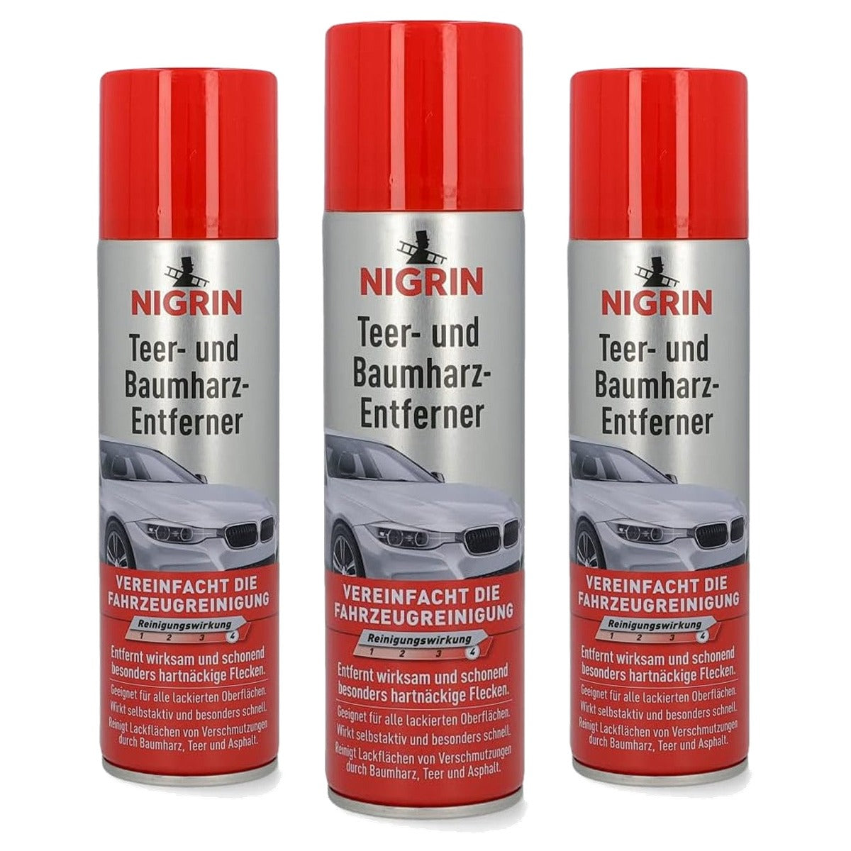 NIGRIN Teer- en boomhars remover spray 3 x 250 ml - Voordeelverpakking