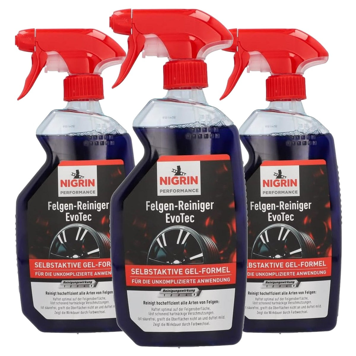 NIGRIN Velgenreiniger EvoTec 3 x 500 ml - Voordeelverpakking