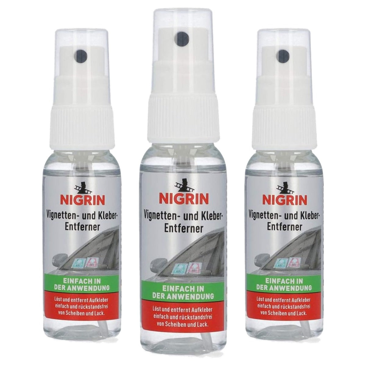 NIGRIN Vignet- en lijmverwijderaar 3 x 30 ml - Voordeelverpakking