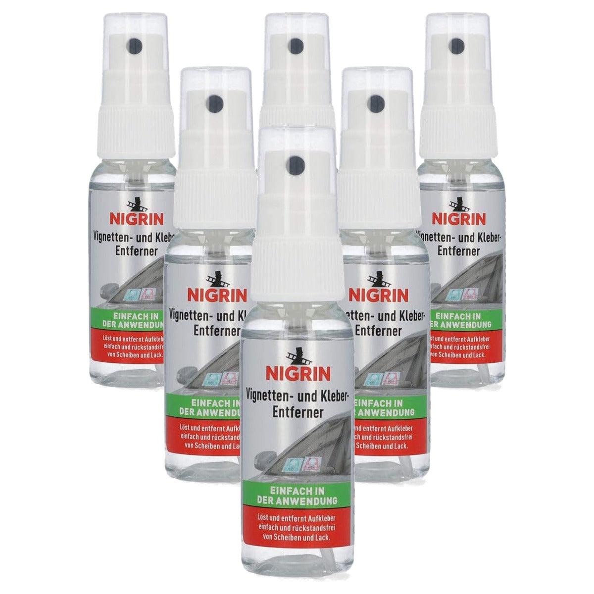NIGRIN Vignet- en lijmverwijderaar 6 x 30 ml - Voordeelverpakking
