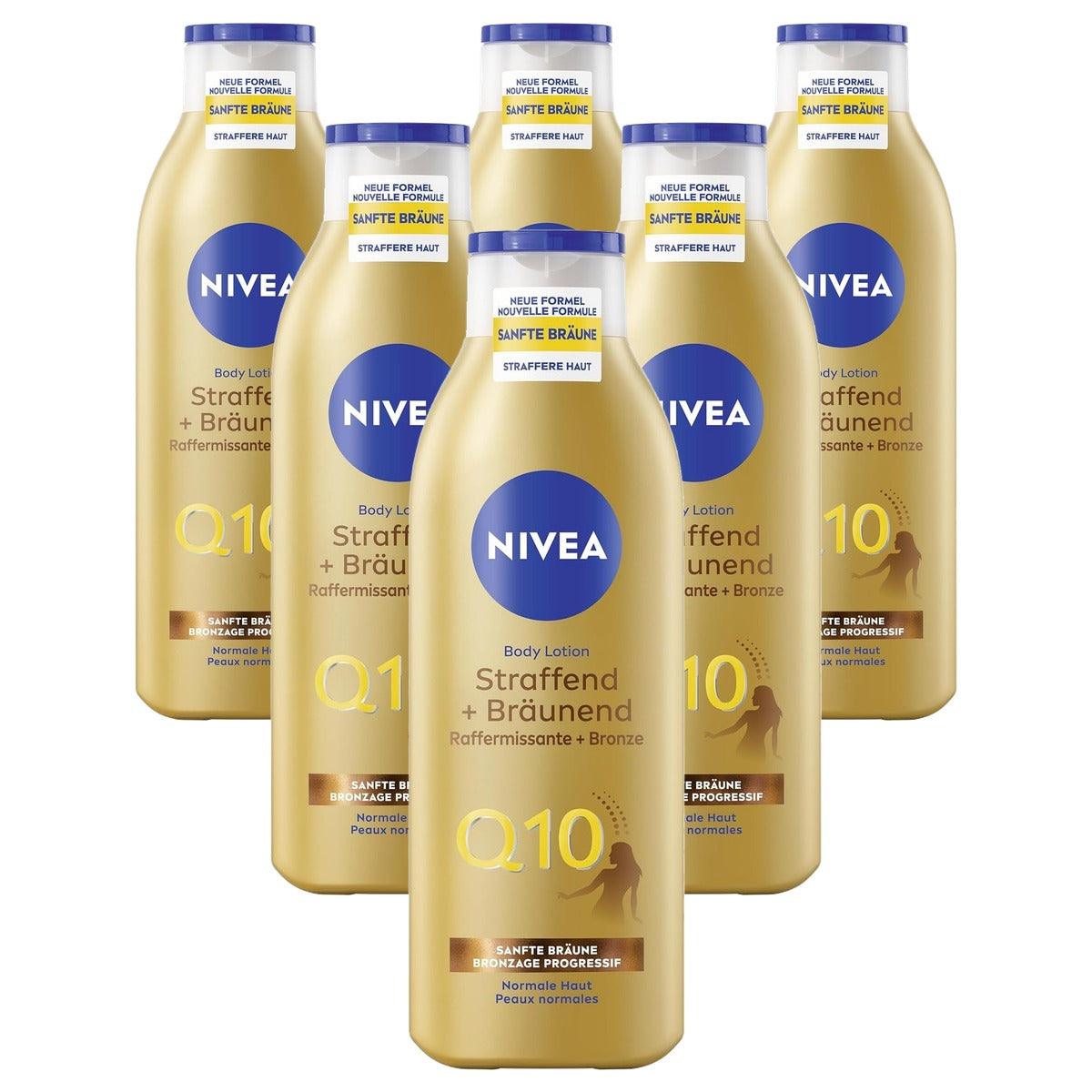 NIVEA Body Lotion Q10 verstevigend + bruinend 6 x 250 ml - Voordeelverpakking