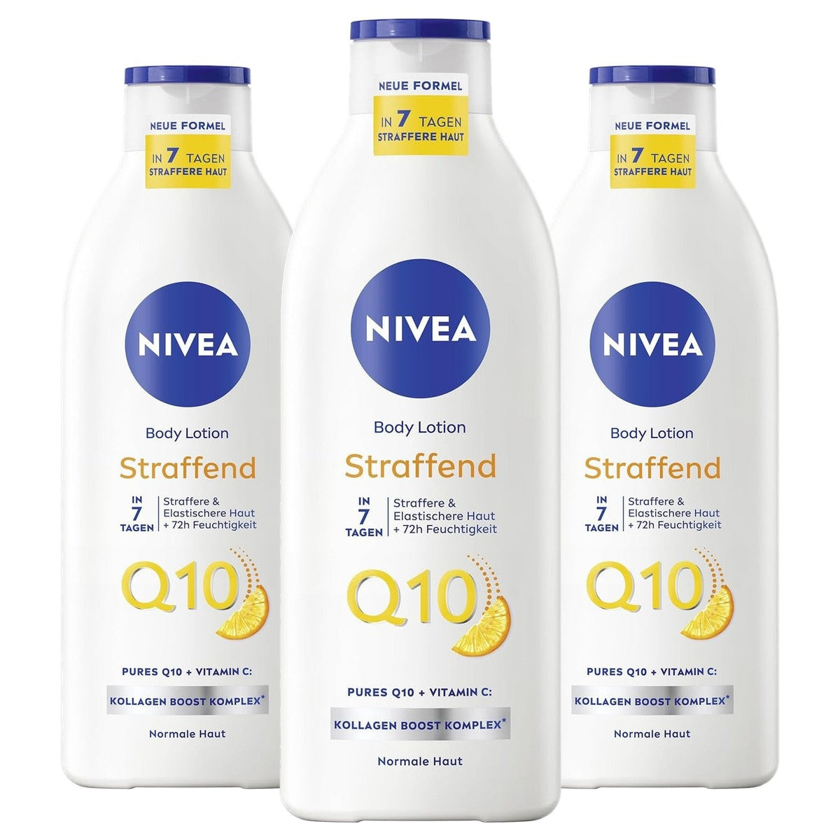 NIVEA Body Lotion Q10 verstevigend + vitamine C 3 x 400 ml - Voordeelverpakking