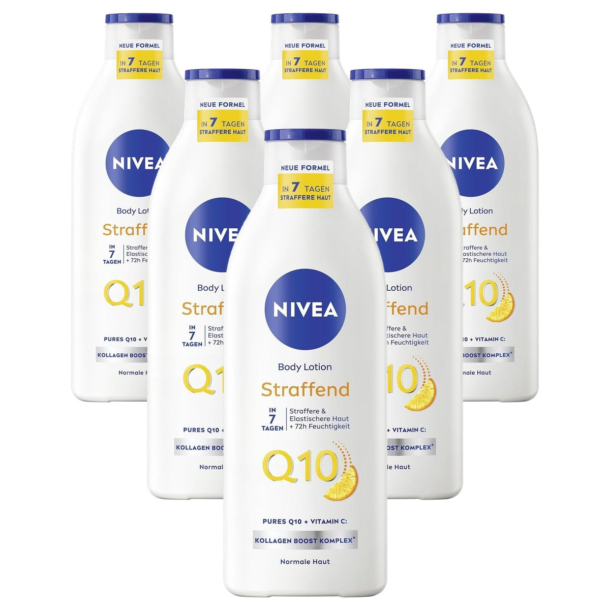 NIVEA Body Lotion Q10 verstevigend + vitamine C 6 x 400 ml - Voordeelverpakking
