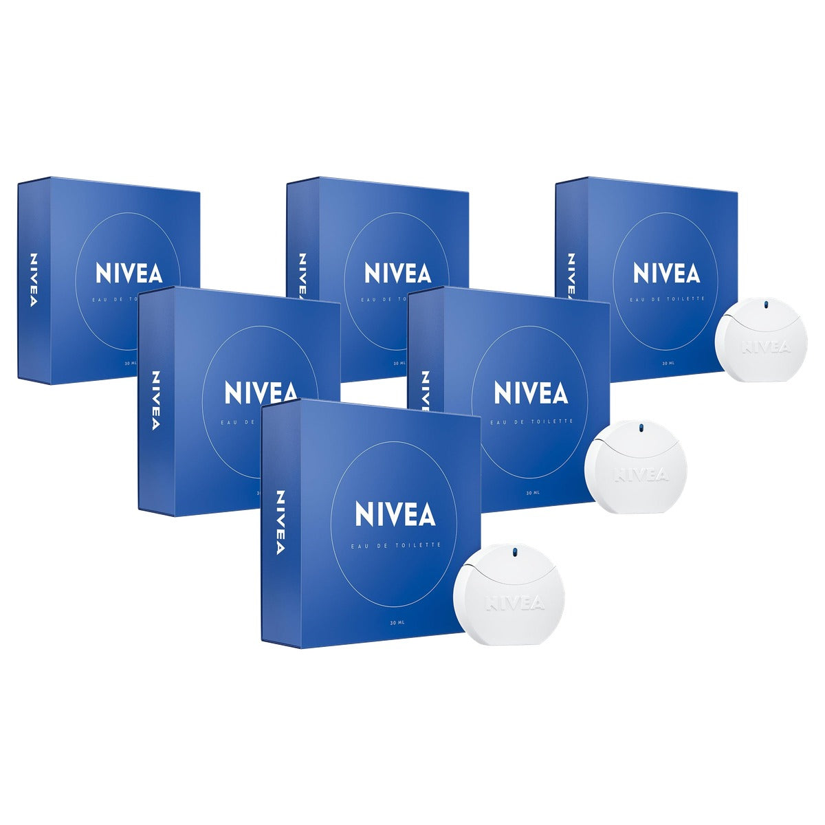 NIVEA Crème Eau de Toilette Unisex 6 x 30 ml - Voordeelverpakking