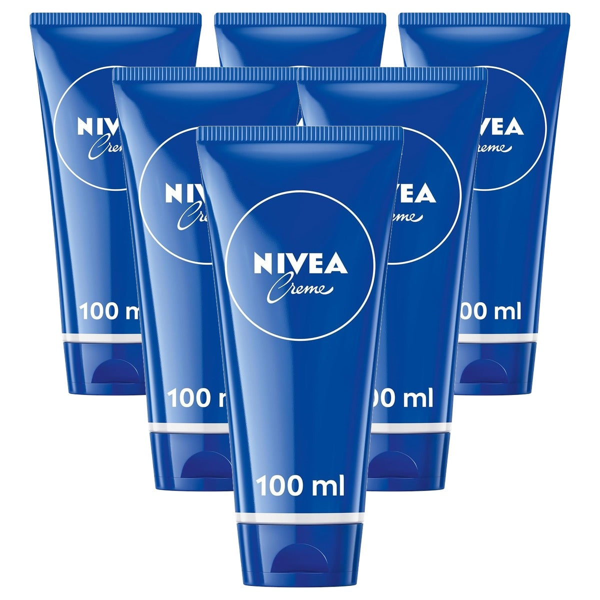 NIVEA Crème Tube Universele verzorging 6 x 100 ml - Voordeelverpakking