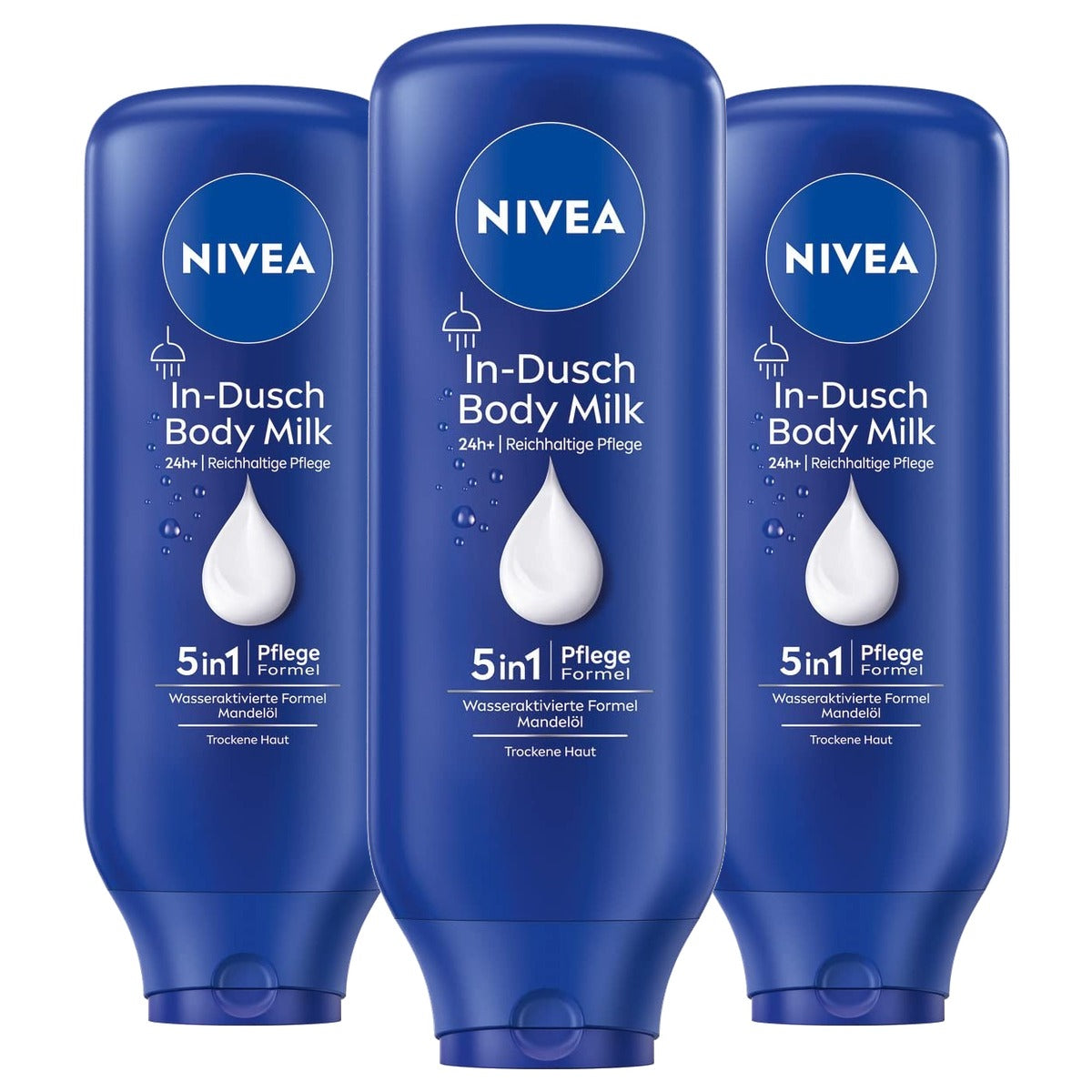 NIVEA In-Douche Body Milk 3 x 400 ml - Voordeelverpakking