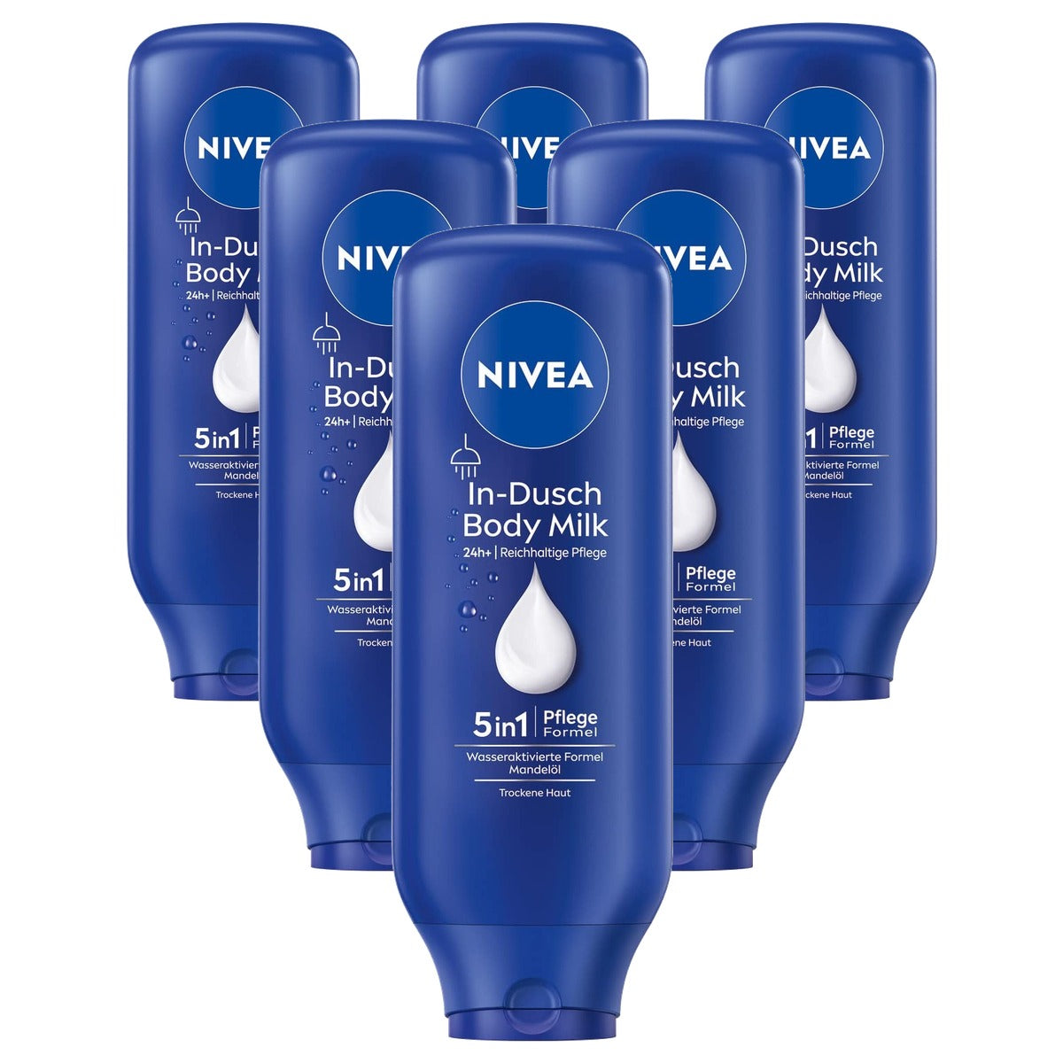 NIVEA In-Douche Body Milk 6 x 400 ml - Voordeelverpakking
