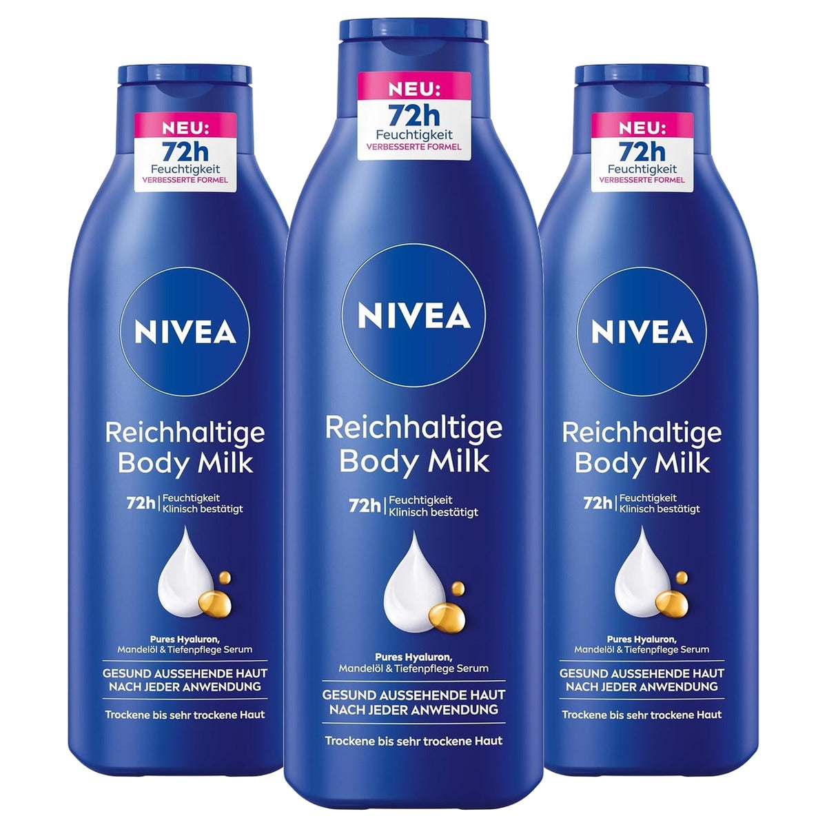 NIVEA Rijke bodymilk 3 x 250 ml - Voordeelverpakking